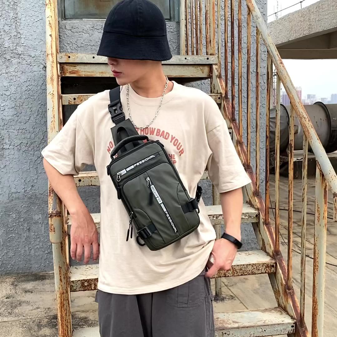 Men’s Waterproof Nylon Sling Backpack – Smart, Stylish & Functional