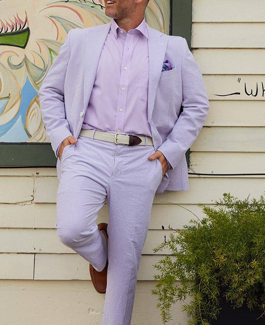 Two-piece Digital Printing Suit With Two Buttons Suit