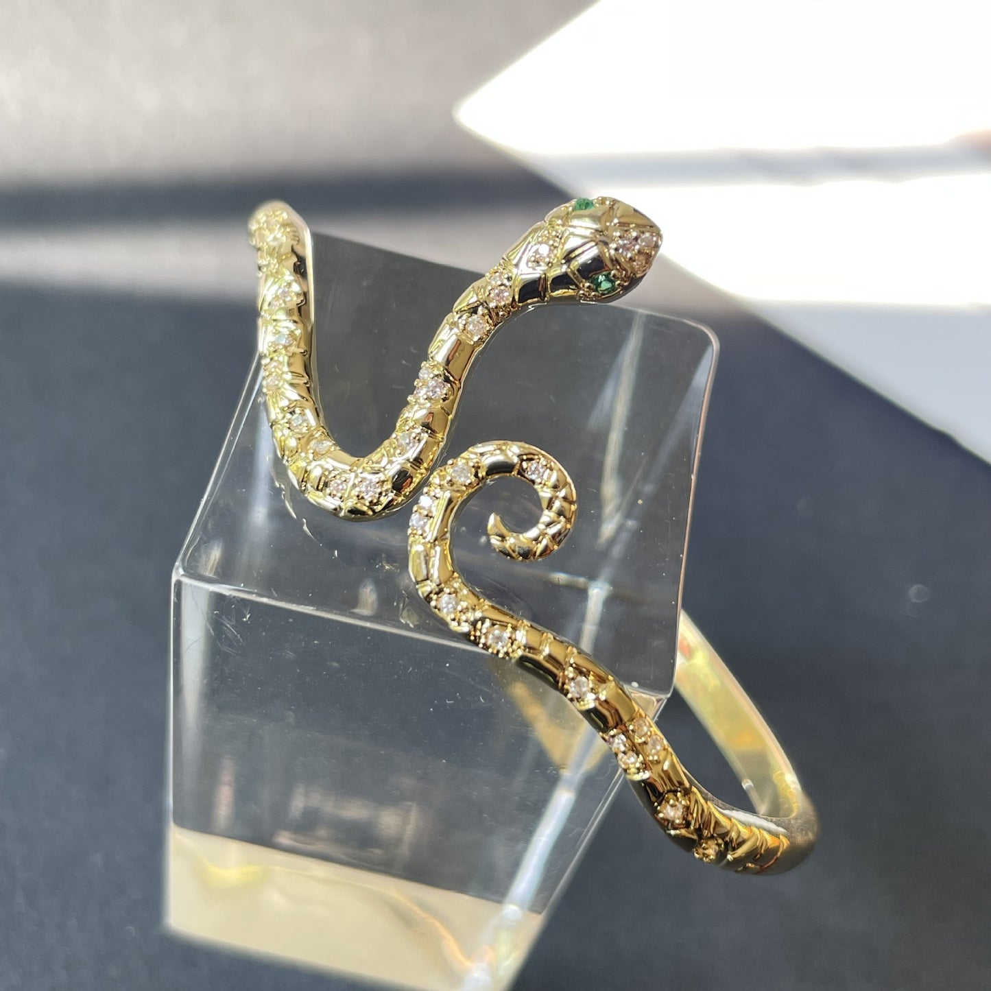 Retro Distressed Simulated Snakes Bracelet Punk Snake Bracelet
