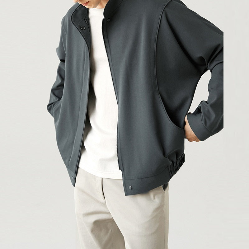 Men’s Loose Casual Pilot Jacket – Lightweight Comfortable Bomber Style Outerwear