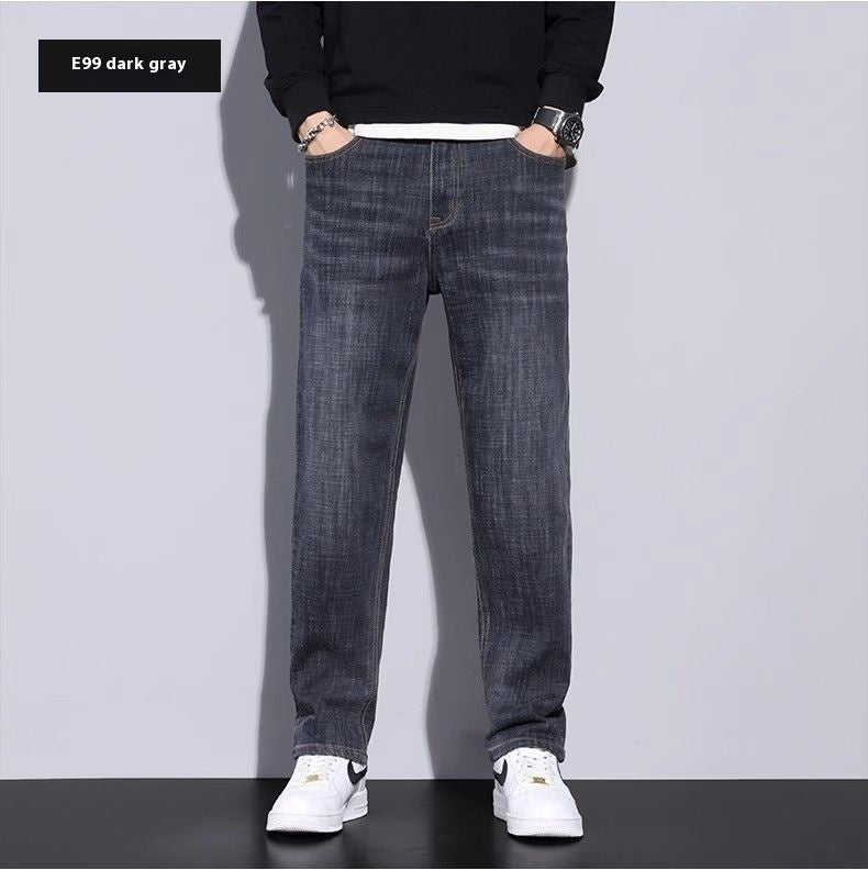 Loose Straight Fit Casual Jeans – All-Day Comfort, Street-Ready Style