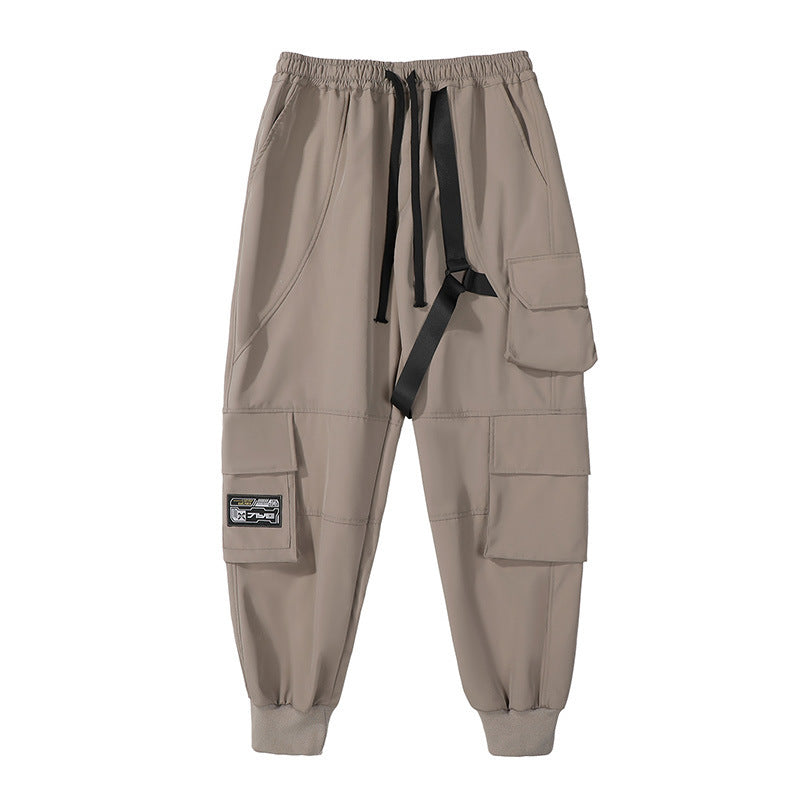 Men's Loose Fit Workwear Pants – Multi-Pocket Casual Utility Bottoms