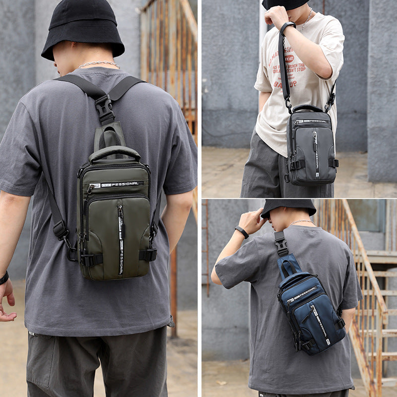Men’s Waterproof Nylon Sling Backpack – Smart, Stylish & Functional