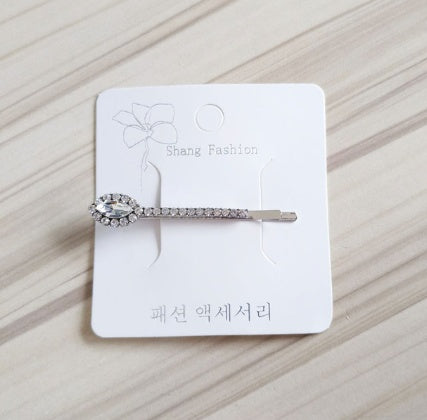 Fashion girls silver plated English alphabet clips trend hair accessories side clips hairpin