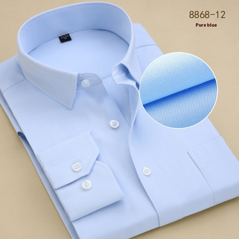 Men’s Slim-Fit Long-Sleeve Black Business Shirt – Modern Elegance