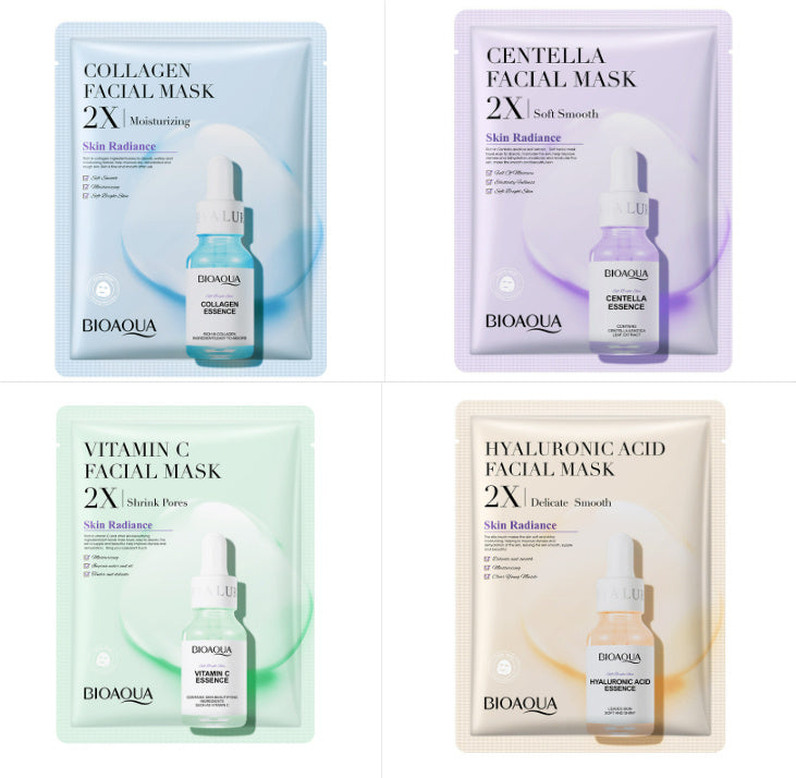 Collagen Face Mask – Moisturizing & Firming Sheet Mask with Hyaluronic Acid