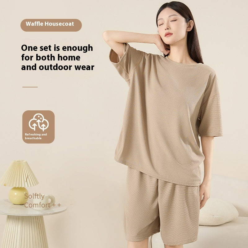 Unisex Summer Casual Two-Piece Set – Short-Sleeve Shirt & Shorts Loungewear