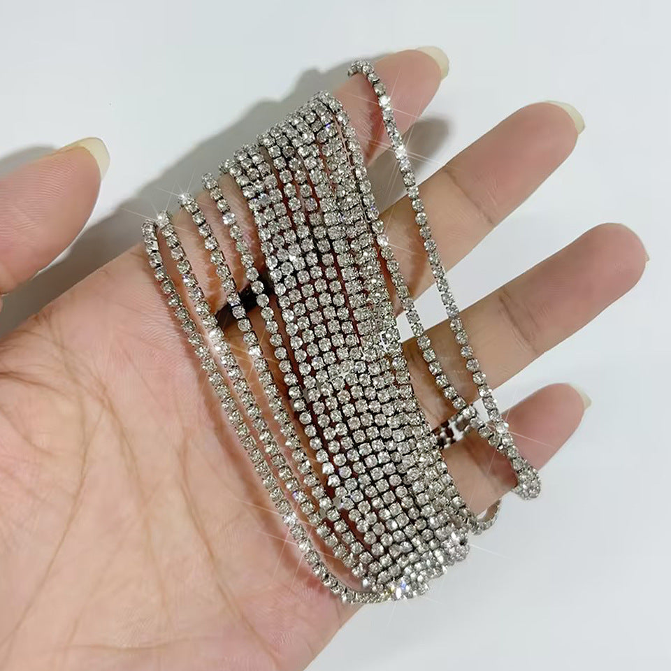 Fashion Grandeur Personality Multi-layer Rhinestone Chain Bracelet