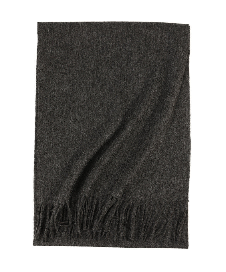 Water Ripple Pure Color Cashmere Warm Scarf