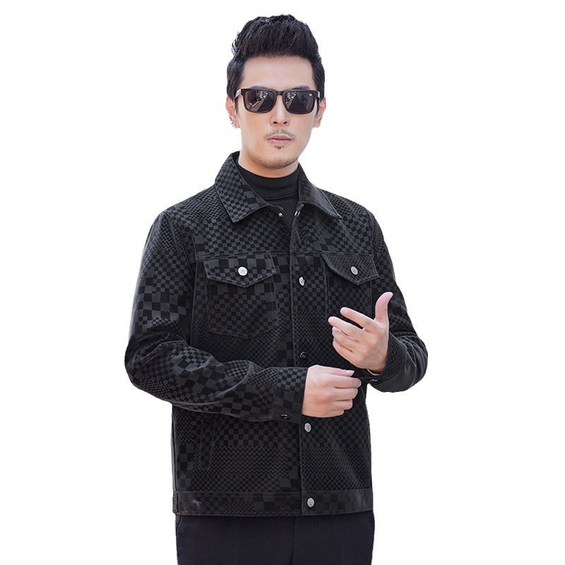 Men's Loose Fit Solid Color Coat – All-Season Comfort & Style