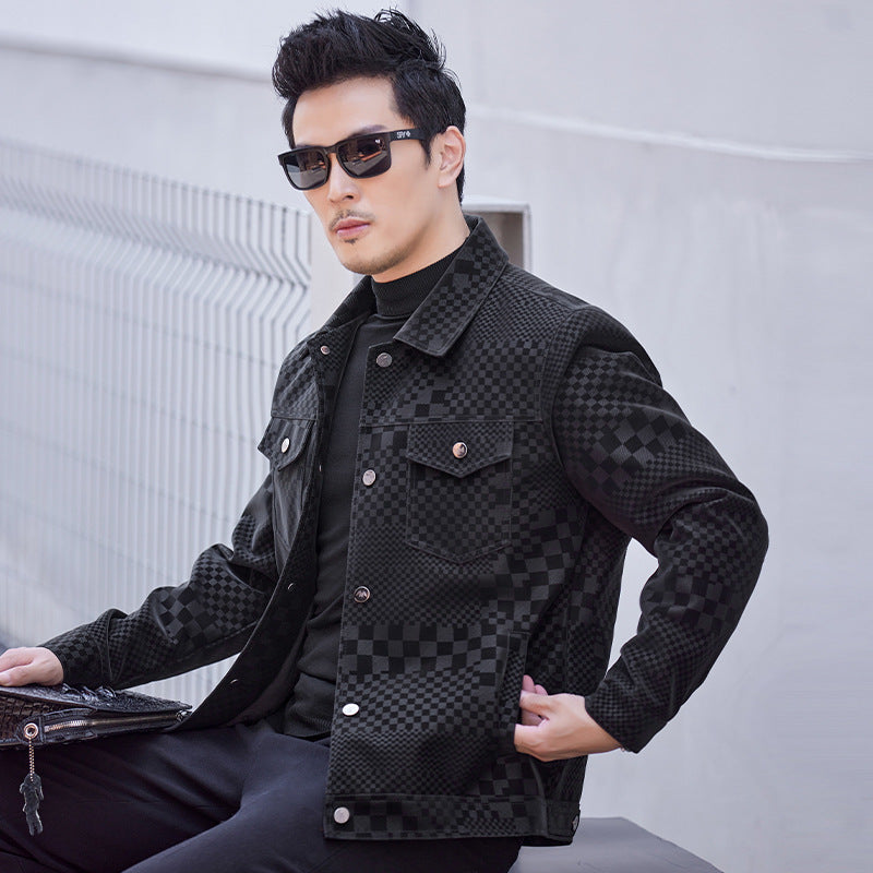 Men's Loose Fit Solid Color Coat – All-Season Comfort & Style