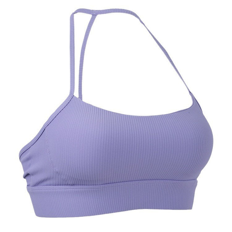 Women's Ribbed Nylon Sports Bra – Gloss Finish | No Steel Ring