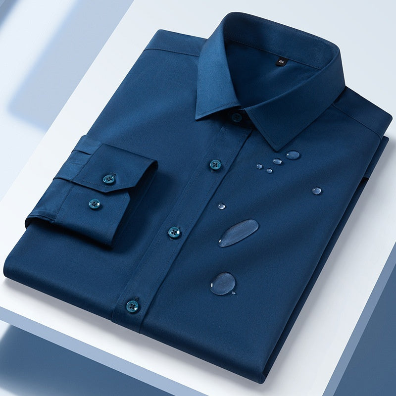 Men’s Three-Proof Long-Sleeve Shirt – Water, Oil & Stain Resistant