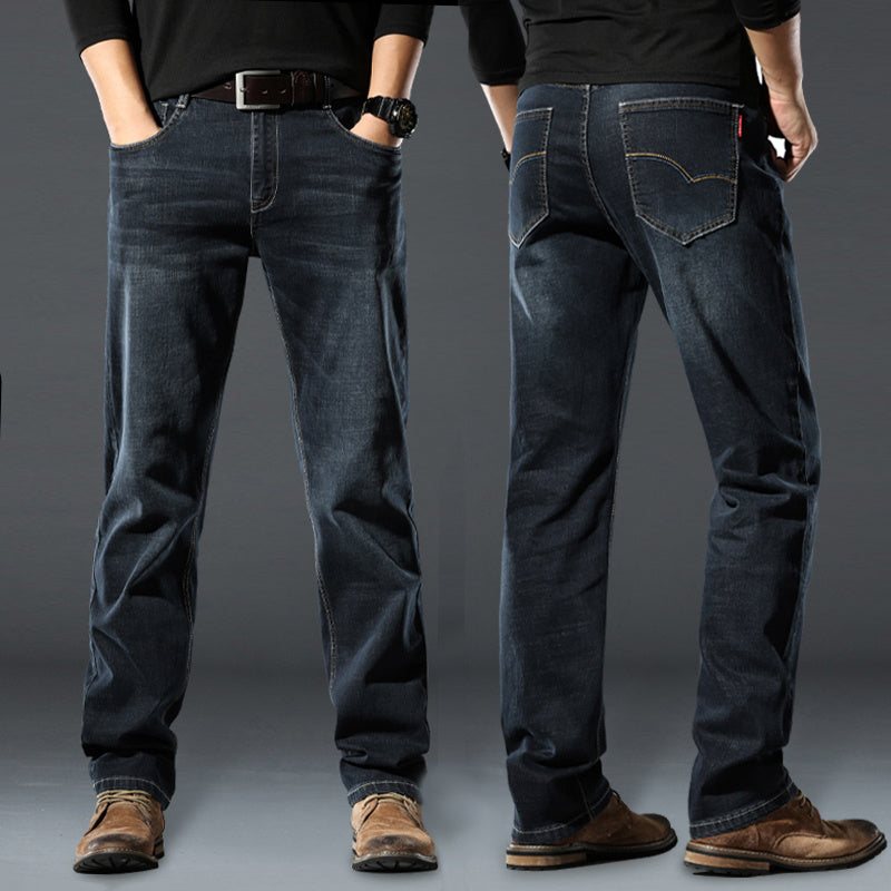 High Elastic Loose Fit Men's Jeans – Spring & Autumn Casual Denim | NYLIXA