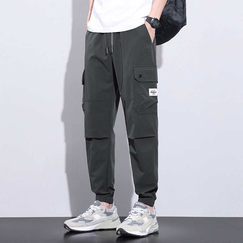 Loose Tapered Harem Pants for Men – Quick-Dry, Streetwear Style, Breathable Comfort