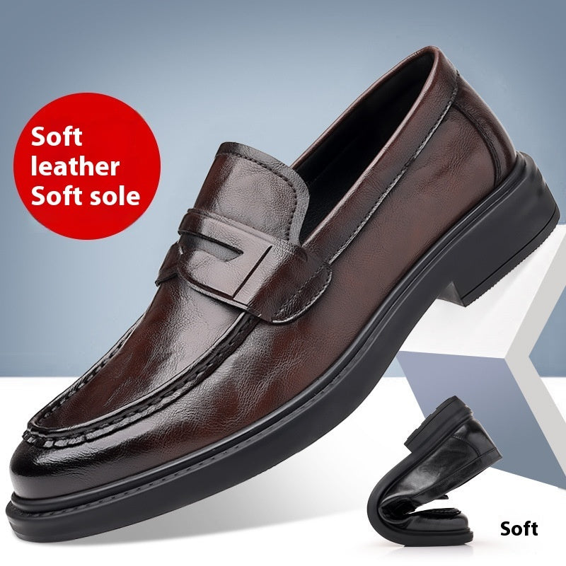 Men’s All-Match Breathable British Casual Leather Shoes