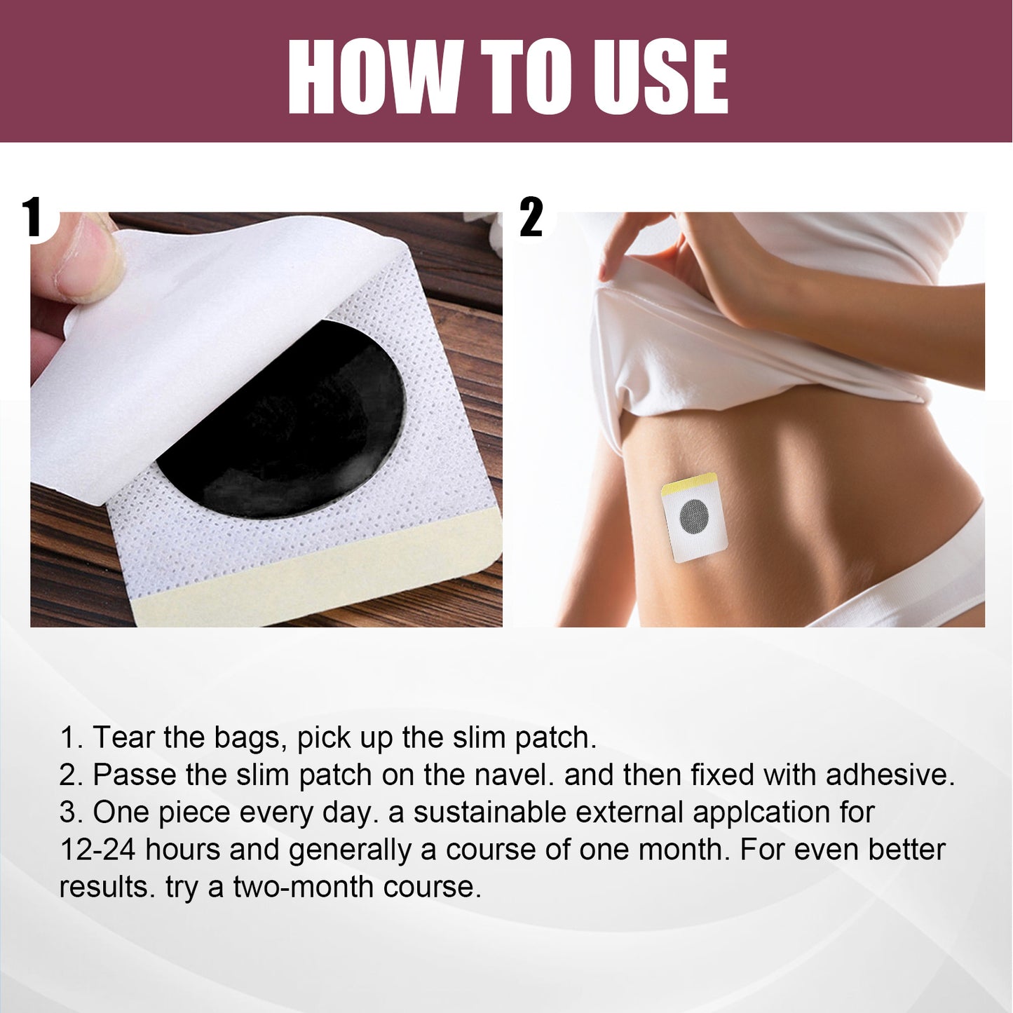EELHOE Belly Button Patch 30pcs Gentle Body Contouring Treatment, Refreshing And Comfortable To Fit The Skin, Daily Shaping Belly Button Patch