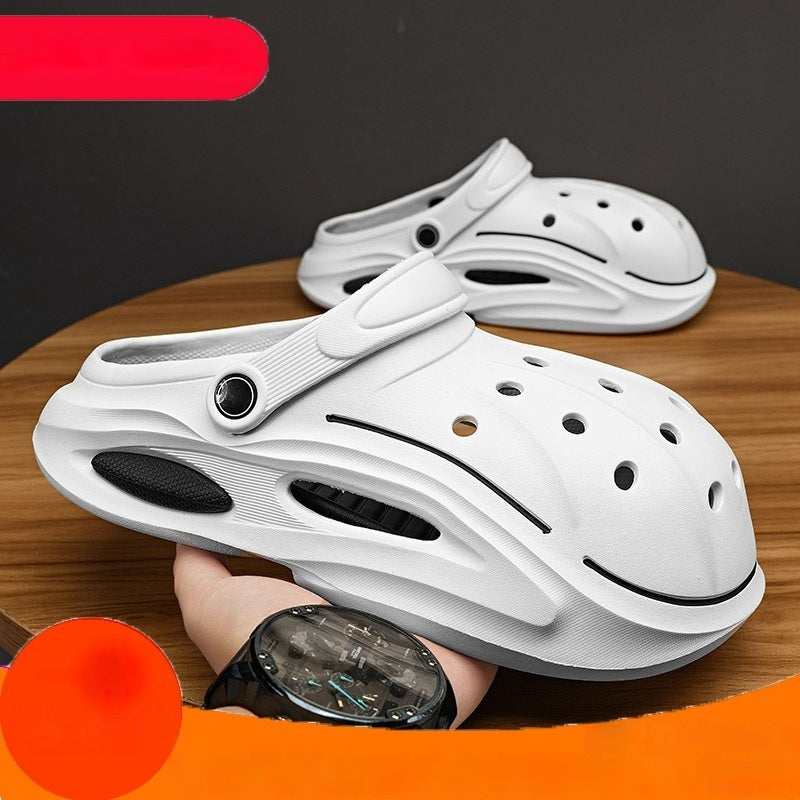 Men’s Soft Leather Indoor Slippers – Non-Slip, Soft-Bottom Comfort