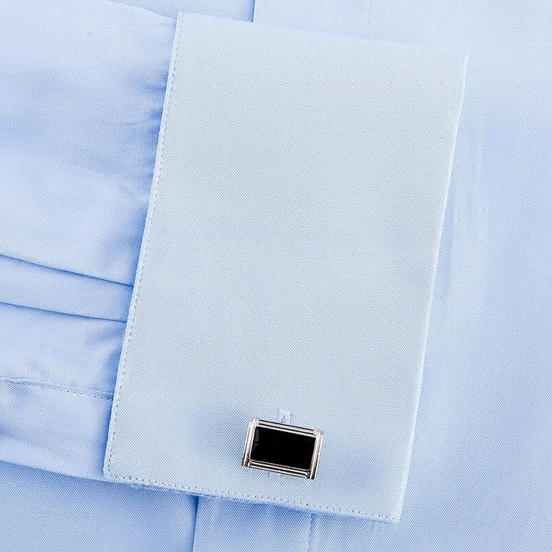Men’s Slim-Fit Long-Sleeve Non-Iron White Shirt – Wrinkle-Resistant Modern Style