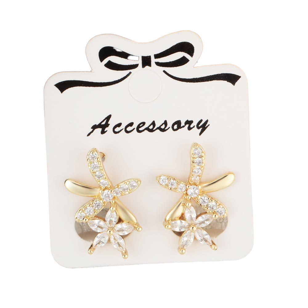 European And American Style Floral Flower Earrings