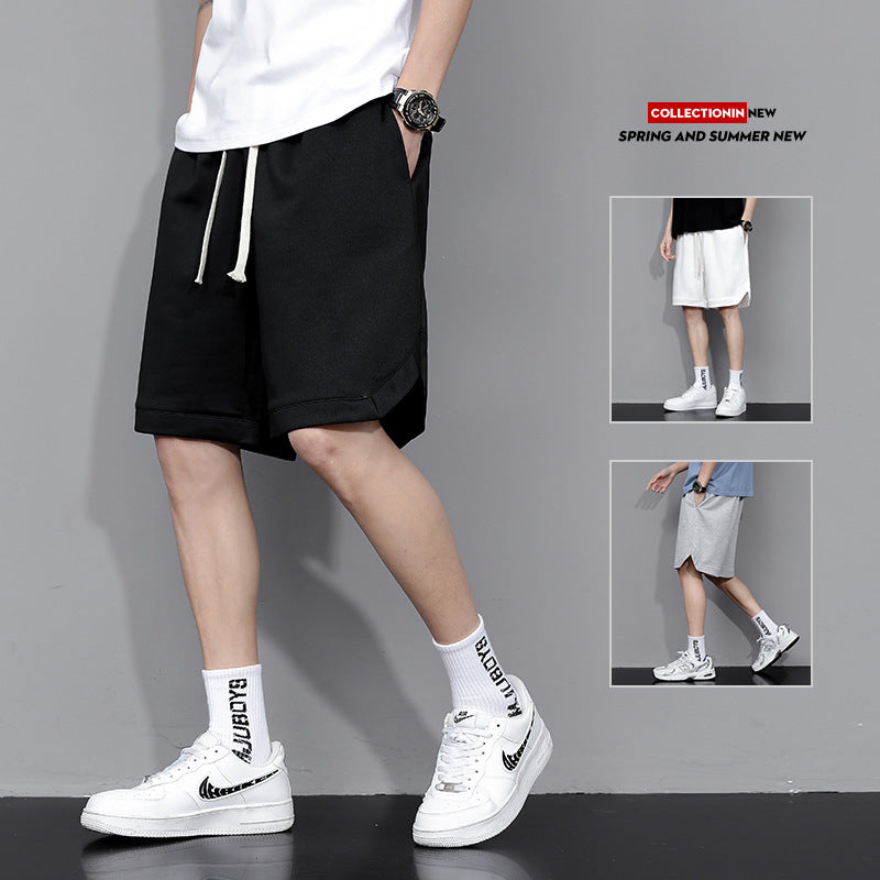 Men’s Summer Solid‑Color Five‑Point Basketball & Beach Shorts – Lightweight, Quick‑Dry & Sporty Casual