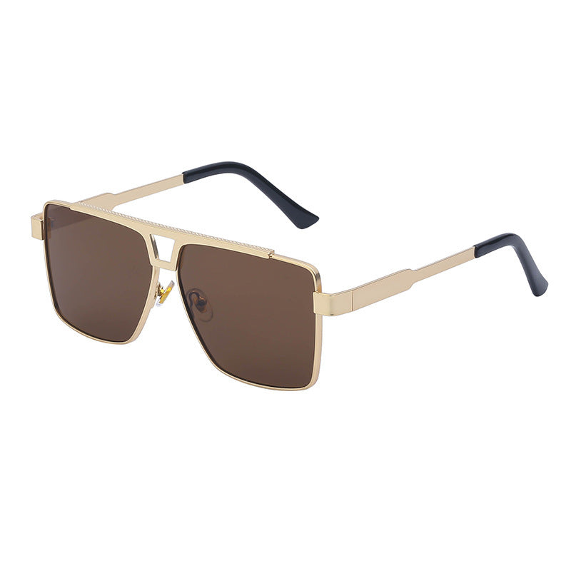 Men’s Square Frame Sunglasses – Full Frame, UV Protection, Trendy Outdoor Eyewear