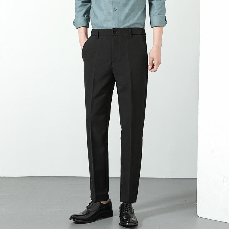 Men’s 9/10 Length Straight Suit Pants – Casual Smart-Fit Trousers for Modern Style | NYLIXA