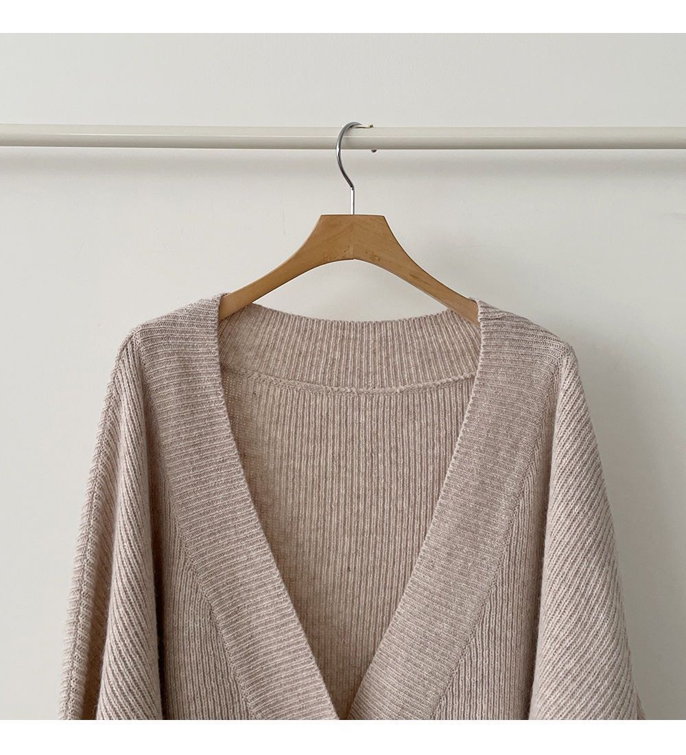 Lazy Style Single Breasted Loose Sweater