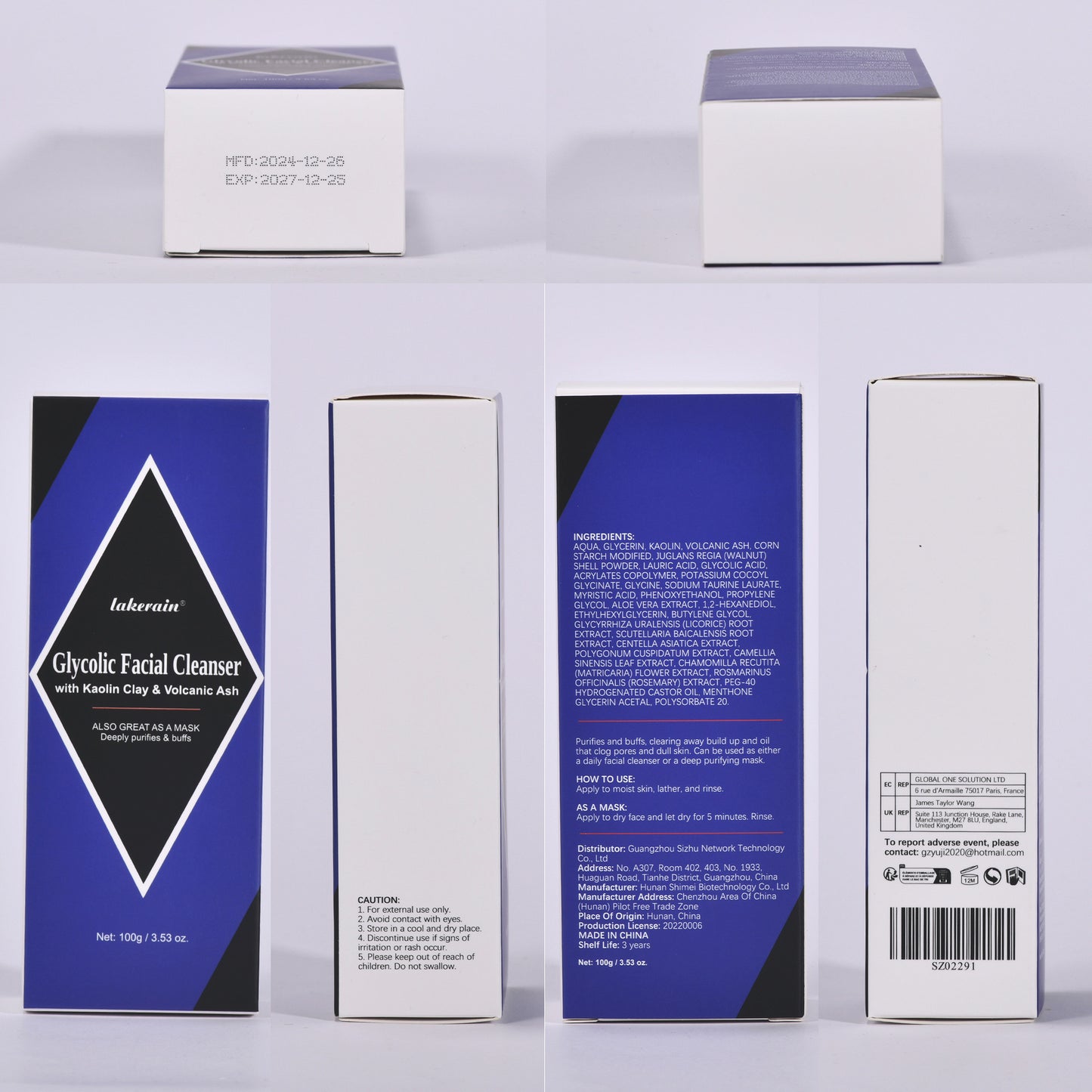 Exfoliating Smooth Cleansing Cool Volcanic Ash Facial Cleanser