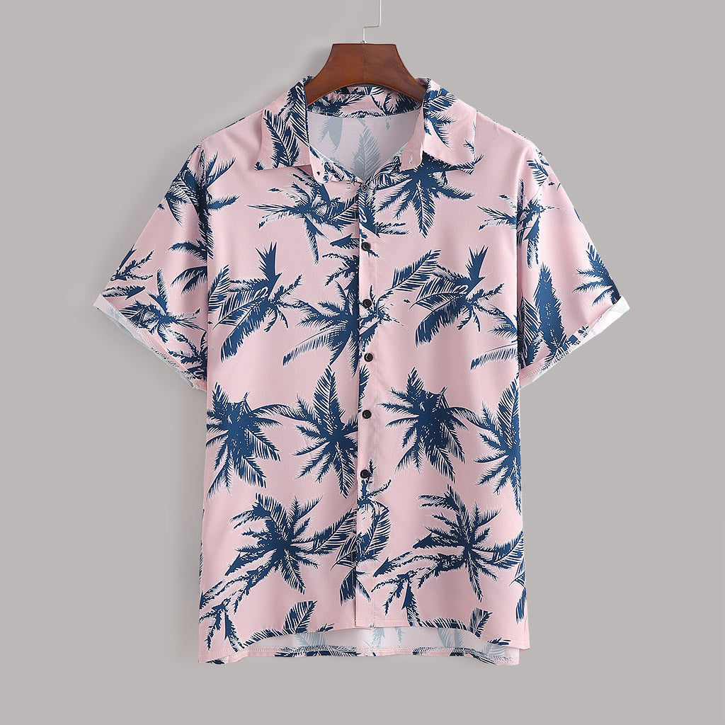 Men's Floral Print Co-ord Set – Summer Beach Shirt & Shorts Outfit, Vacation Style