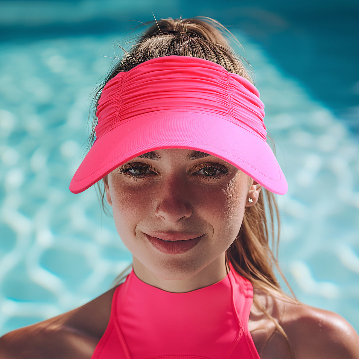 Sun Protection UV Protection Big Brim Cover Face Outdoor Swimming Topless Hat