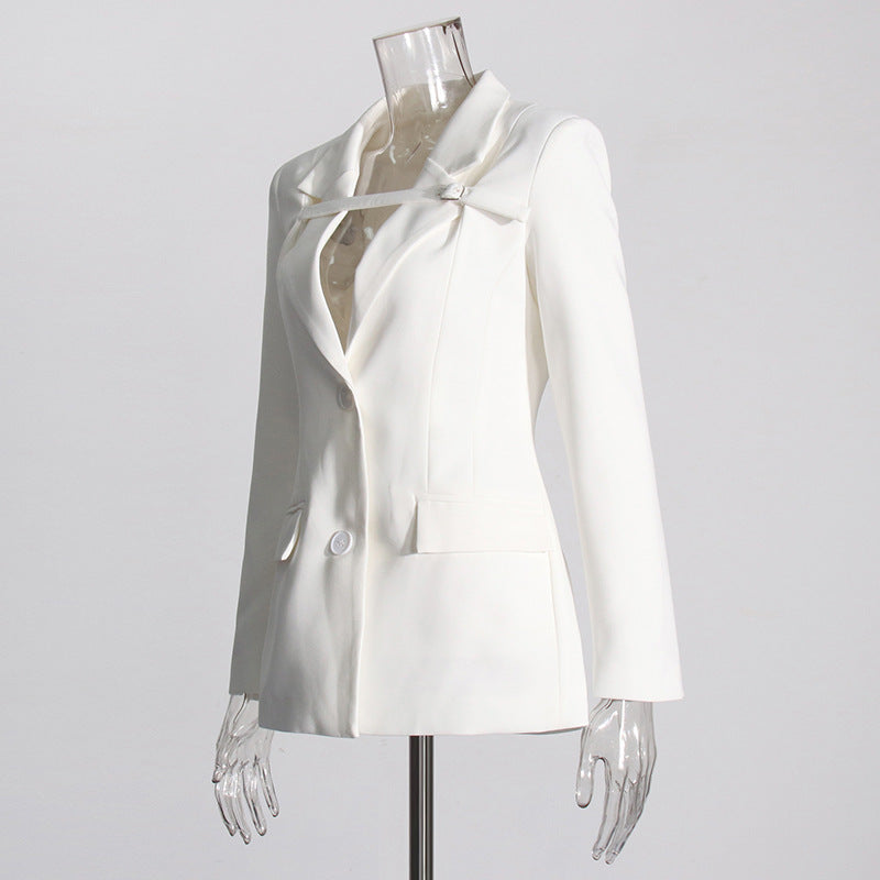 Slim Fit Patchwork Blazer for Women – Stylish Suit Jacket with Modern Fit | NYLIXA