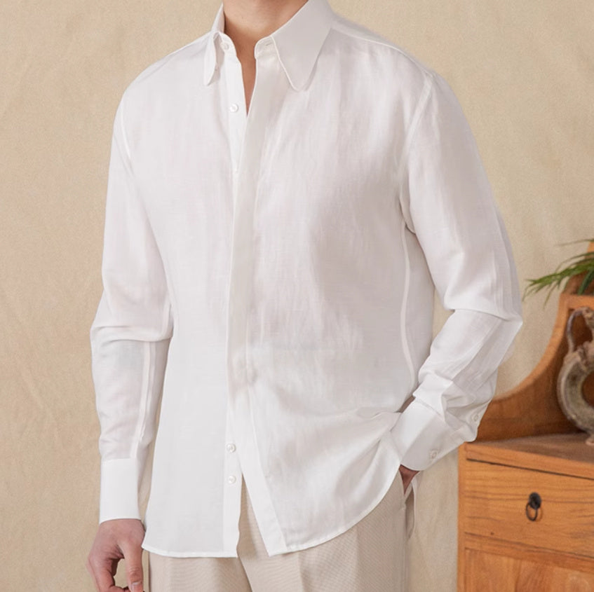 Men’s Lyocell Long-Sleeve Shirt – Soft & Sustainable Comfort