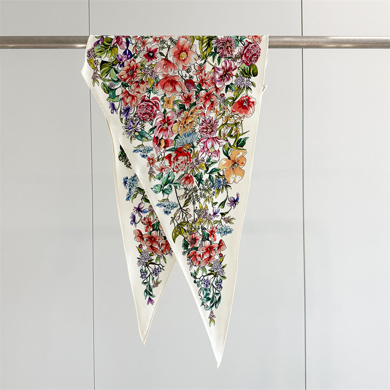 Twill Silk Scarf Women's Light Luxury