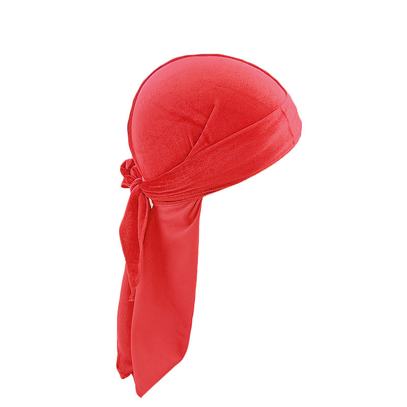 European And American Popular Korean Velvet Long Tail Pirate Hat