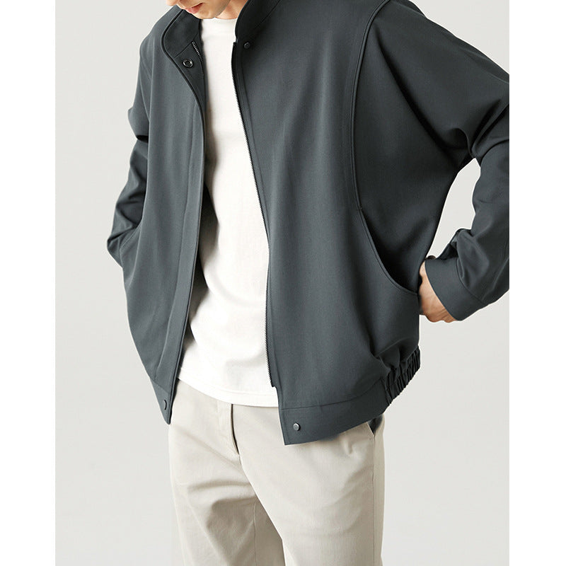 Men’s Loose Casual Pilot Jacket – Lightweight Comfortable Bomber Style Outerwear
