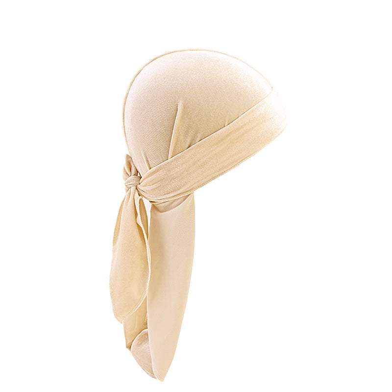European And American Popular Korean Velvet Long Tail Pirate Hat