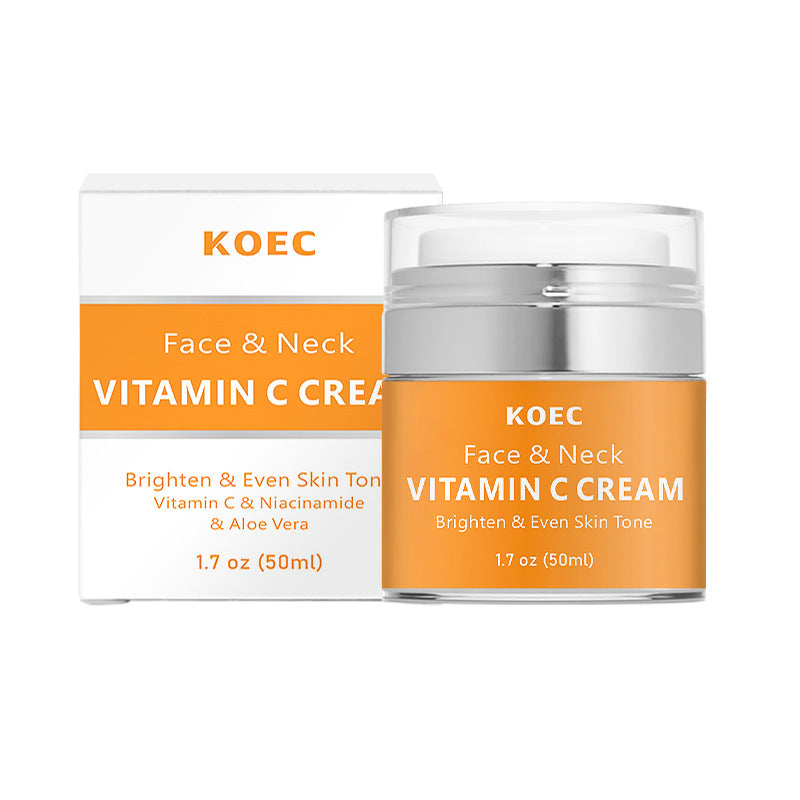 Cross-border VC Cream English Packaging Neck Cream Light Lines Moisturizing