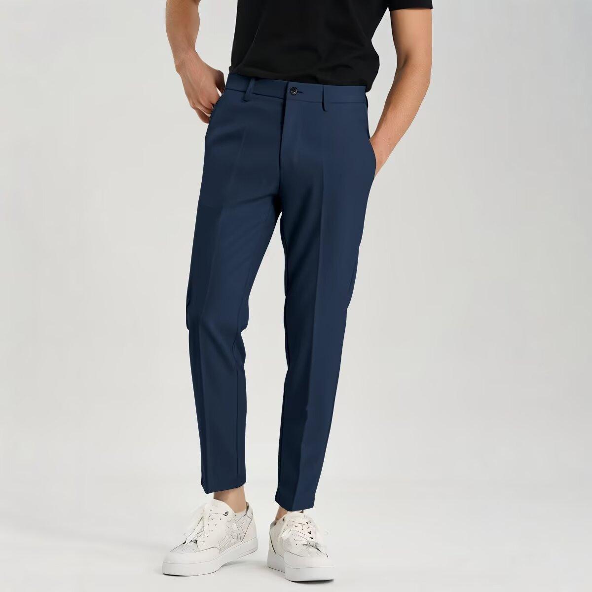 Men’s Ankle‑Tied Trendy Hong Kong Style Loose Drawstring Pants – Casual, Modern & Adjustable