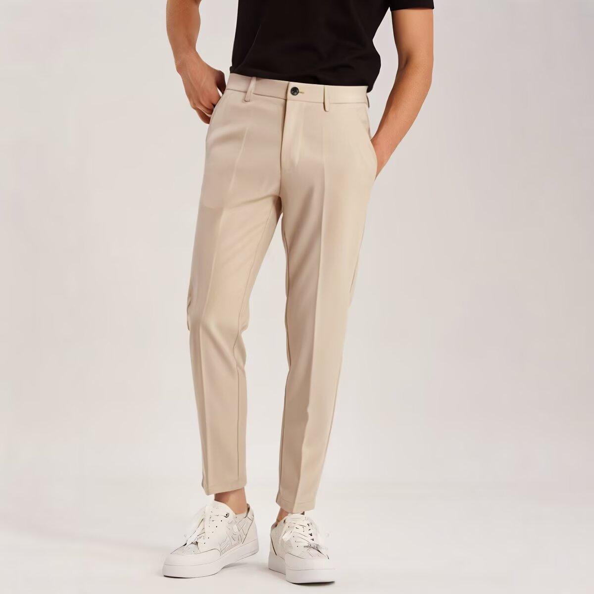 Men’s Ankle‑Tied Trendy Hong Kong Style Loose Drawstring Pants – Casual, Modern & Adjustable