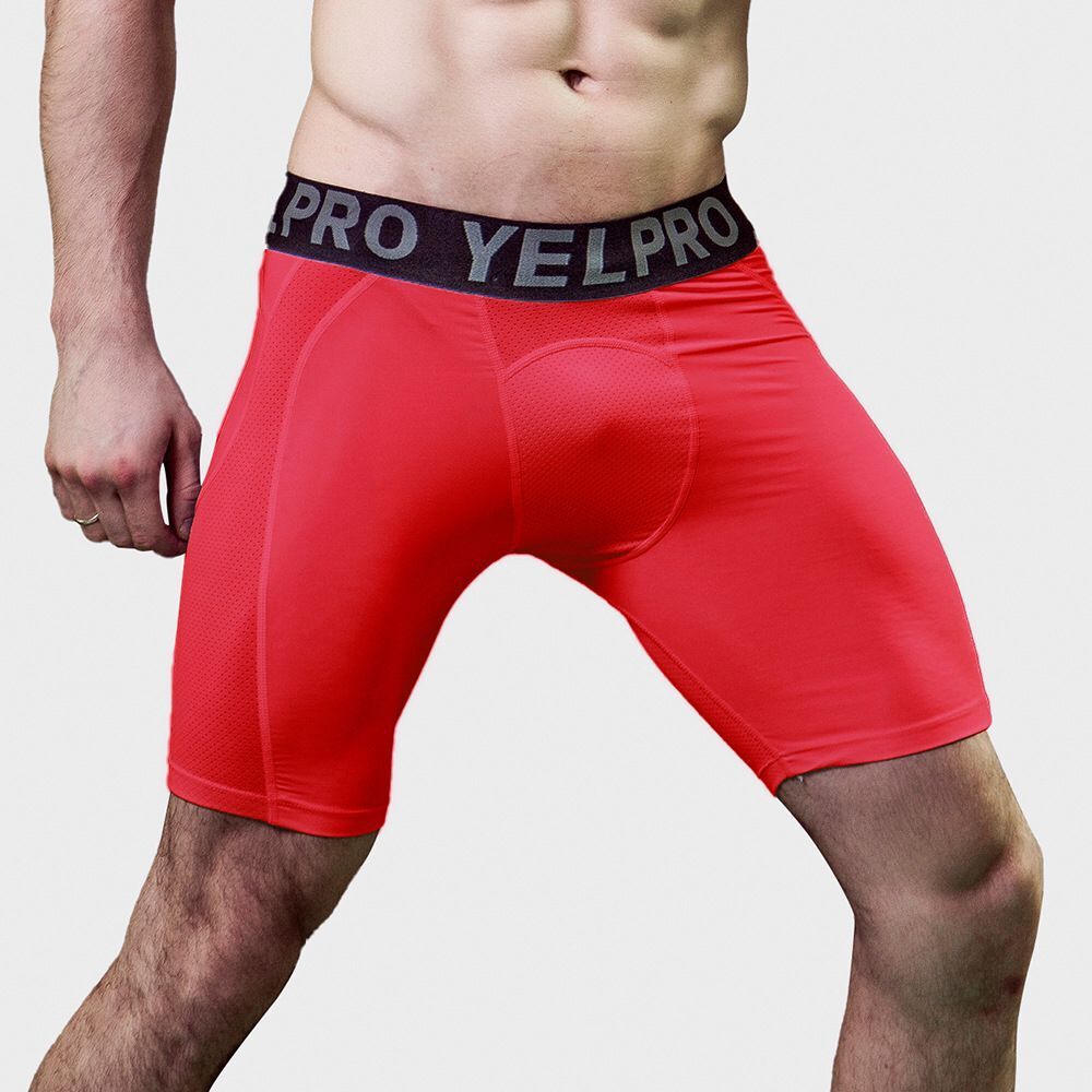 Sports Running Stretch Quick-drying Mesh Breathable Tight Shorts