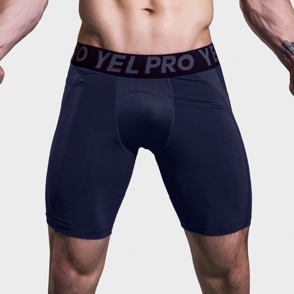 Sports Running Stretch Quick-drying Mesh Breathable Tight Shorts