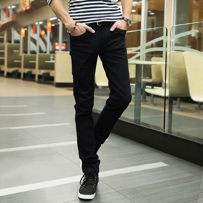 Men’s Slim Fit Washed Blue Jeans – All-Season Stylish Comfort