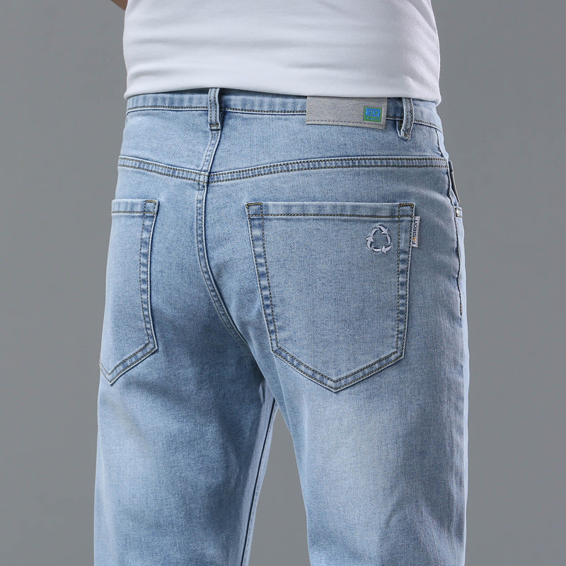 Men’s Stretch Slim Straight Pants – Sleek Fit, All-Day Comfort