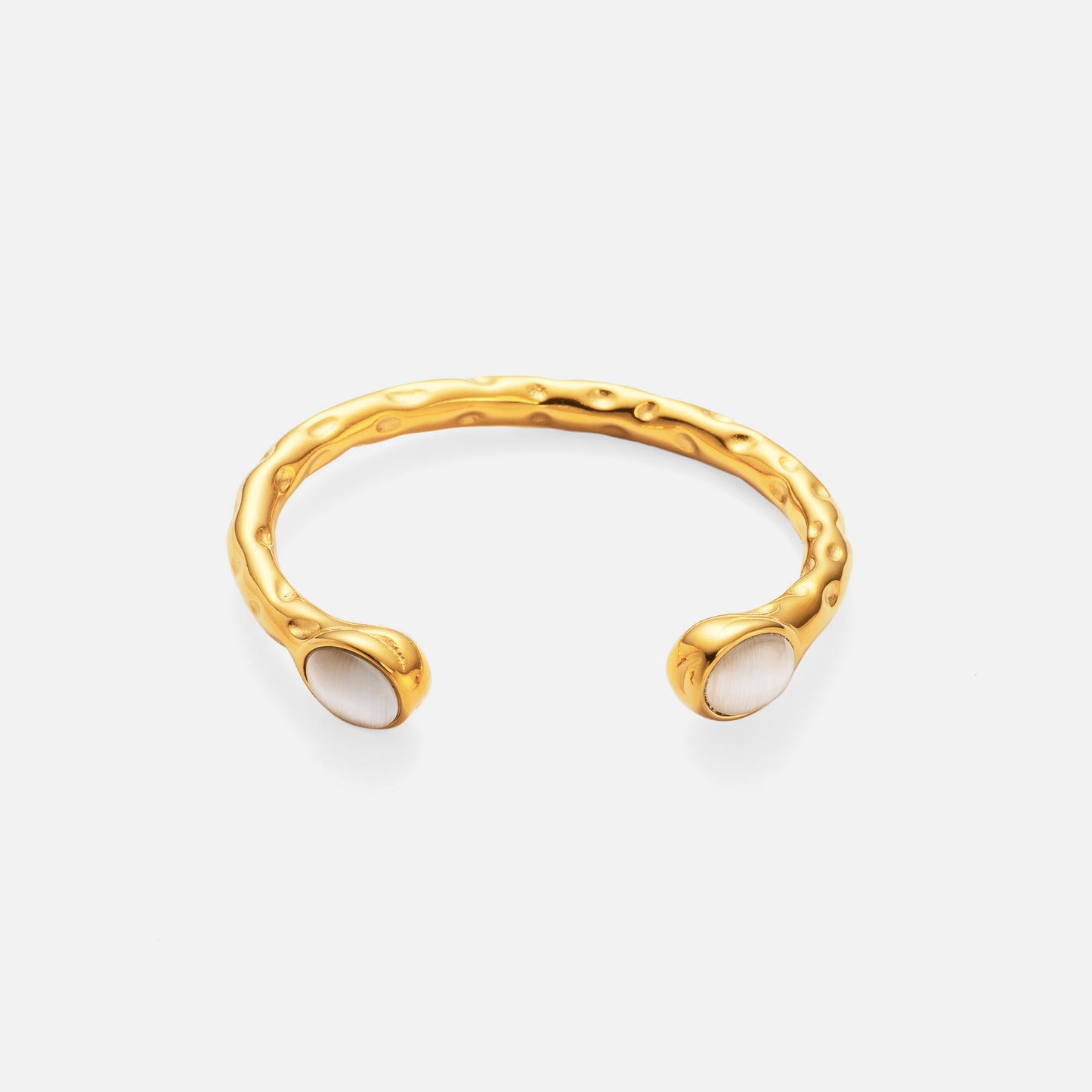 18K Real Gold Plated Titanium Steel INS Fashion Exquisite Zircon Opening Bracelet