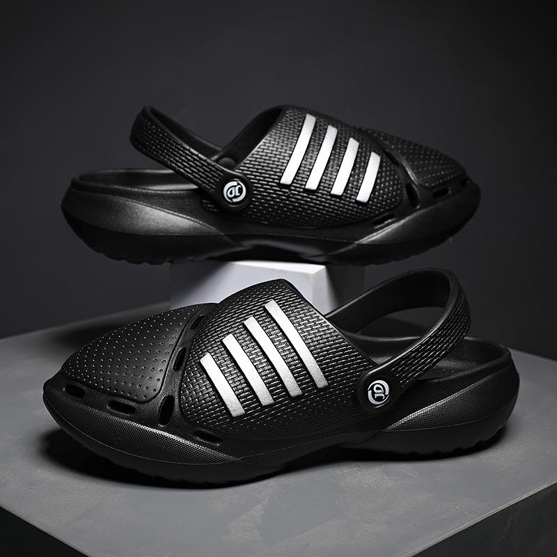 Men’s Thick-Soled Non-Slip Beach Shoes – Durable Summer Water Slides