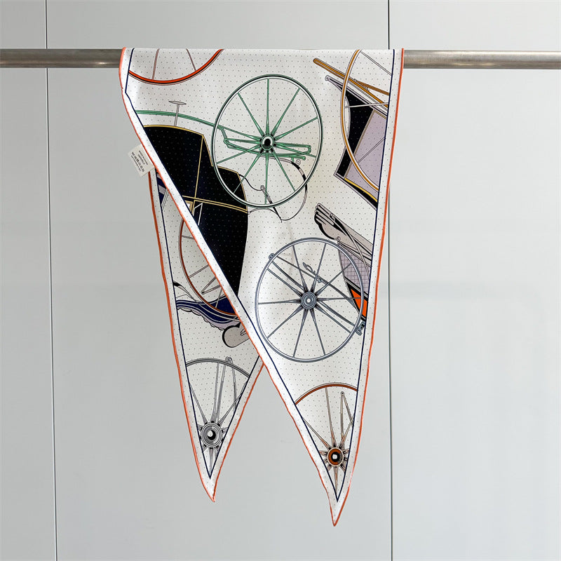 Twill Silk Scarf Women's Light Luxury