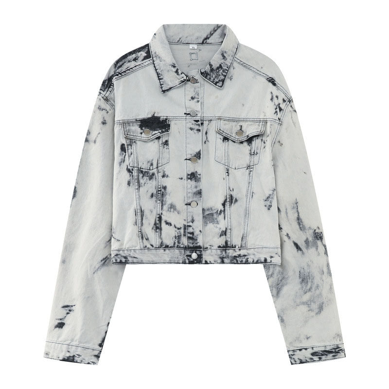 Men’s American Retro Tie‑Dye High‑Street Leisure Suit – Vibrant Cotton Lounge Set