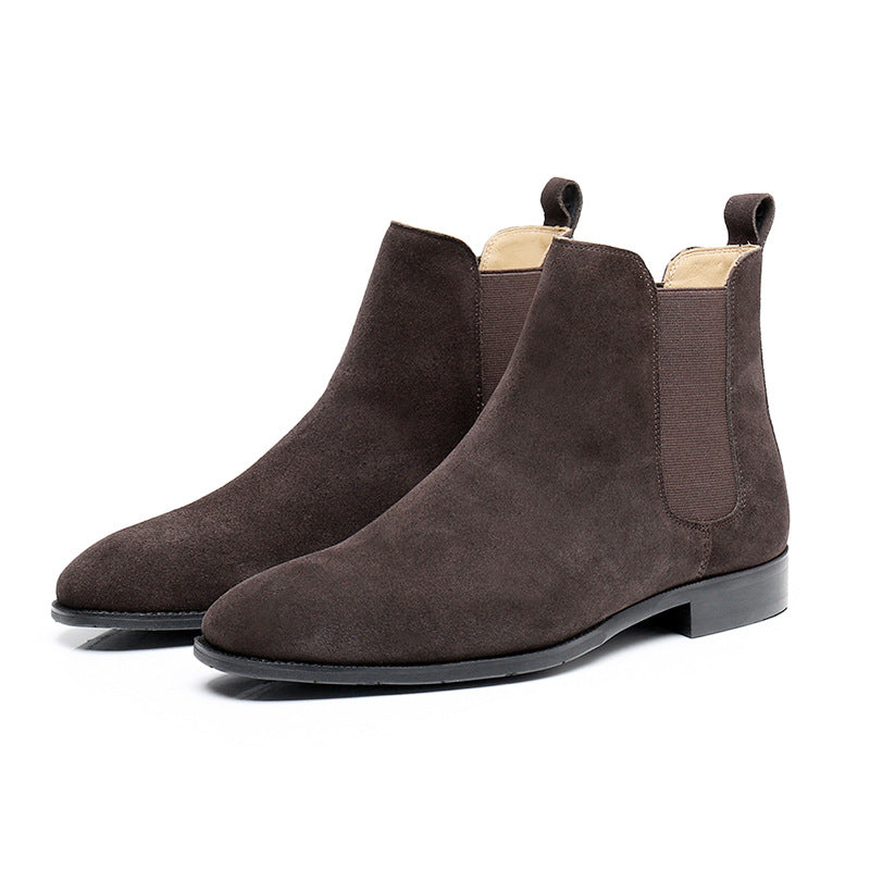 Men’s American-Style Chelsea Boots – Slip-On Leather Ankle Boots