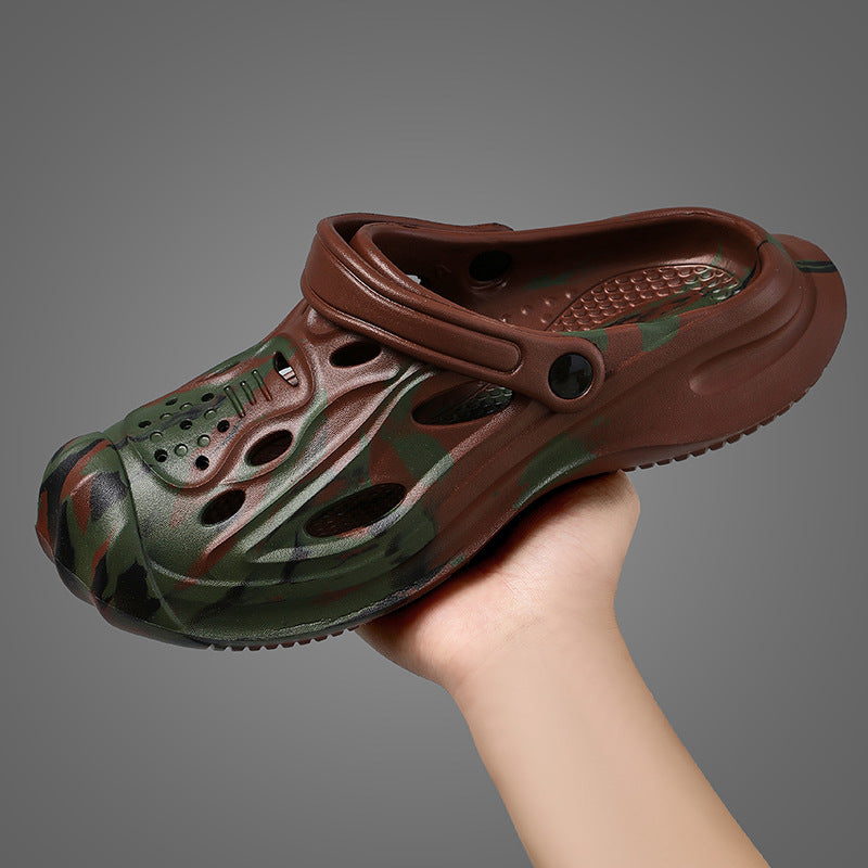 Men’s Outdoor Non-Slip Color-Matching Sandals – Stylish & Traction-Ready